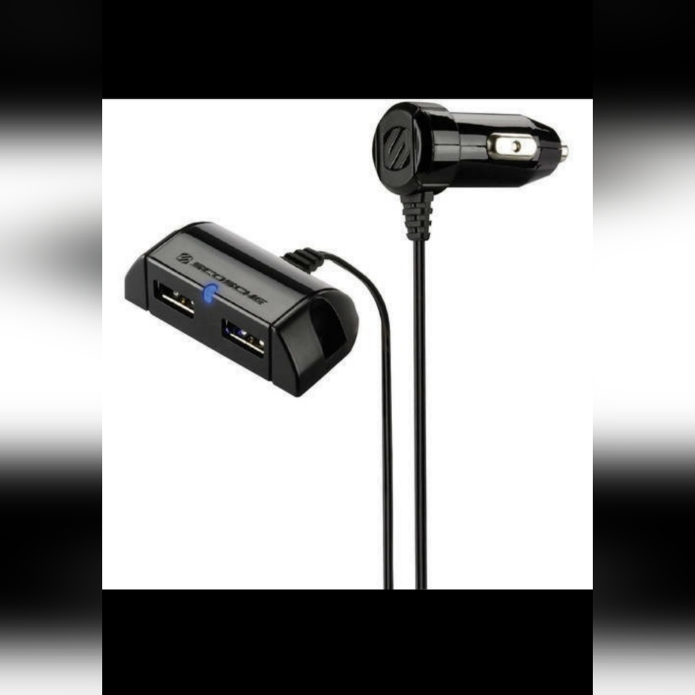Scosche USBC242EXT PowerHub Mountable 2-Port USB Car Charger
